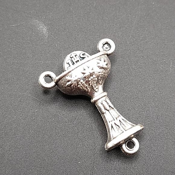 Communion Chalice Rosary Center Pieces, Set of 2, Holy Communion Chalice - Picture 1 of 6